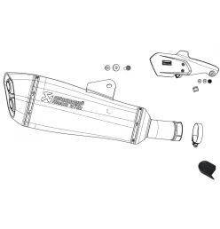 Akrapovic Bmw R 1250 R/RS S-B12SO22-HALAGTBL