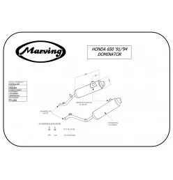 Marving H/AAA/401/BC Honda Nx 650 Dominator