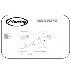 Marving H/AAA/42/BC Honda Xrv 750 Africa Twin