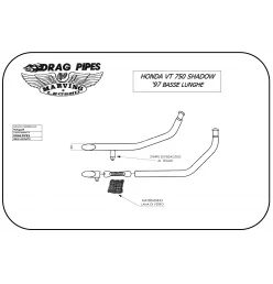 Marving H/JC31/IX Honda Vt 750 Shadow 97