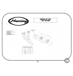 Marving H/3306/BC Honda Cb 750 F/750 82>