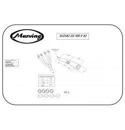 Marving S/3511/BC Suzuki Gs 500 E 82
